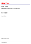 Ricoh FV-G030B1 User's Manual