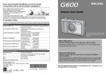 Ricoh Caplio G600 User Guide