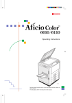 Ricoh AFICIO COLOR 6010 User's Manual