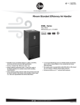 Rheem Standard Efficiency - PSC Motor - Standard N Coil Specification Sheet