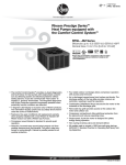 Rheem Prestige Series: Single Stage Specification Sheet