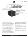 Rheem 2-Stage Specification Sheet