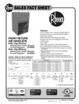 Rheem X-13 Sales Fact Sheet