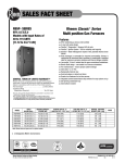 Rheem Classic Series: Up to 95% AFUE PSC Motor Multi Position Sales Fact Sheet