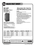 Rheem Classic Plus Series: Up to 96% AFUE PSC Motor Multi Position Sales Fact Sheet