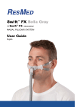 ResMed Sleep Apnea Machine Swift FX User's Manual