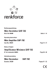 Renkforce SAP-702 User's Manual