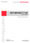 Renesas M3T-MR100 User's Manual