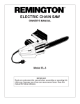 Remington Power Tools EL-3 User's Manual