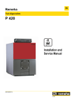 Remeha Avanta Plus P420 Installation and Service Manual
