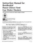 Reliance Water Heaters 184333-001 User's Manual