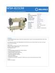 Reliable MSK-8210M User's Manual