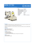 Reliable MSK-373N User's Manual