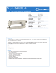 Reliable MSK-146BL-4 User's Manual