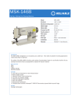 Reliable MSK-146B User's Manual