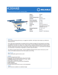 Reliable 426HAB User's Manual