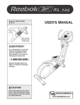 Reebok Fitness RBCCEL79022 User's Manual