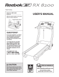 Reebok Fitness RBTL18921 User's Manual