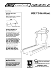Reebok Fitness RBTL14600 User's Manual