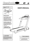 Reebok Fitness RBTL13990 User's Manual