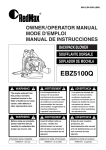 RedMax US-1 EBZ5100Q User's Manual