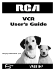 RCA VR651HF User's Manual