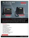 RCA TC25201 Specification Sheet