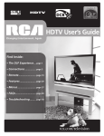 RCA Scenium M50WH187 User's Manual