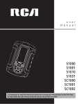 RCA S1001 User's Manual