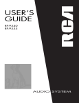 RCA RP-9555 User's Manual