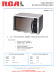 RCA RMW1131 User's Manual