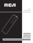 RCA M100256 User's Manual