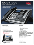 RCA 25215 Specification Sheet