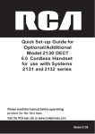 RCA 2130-0BKGA User's Guide