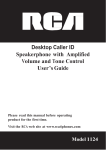 RCA 1124-1WTGA User's Guide