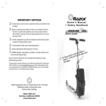 Razor XLR8R User's Manual