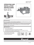Raypak HI DELTA 122-322 User's Manual