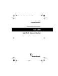 Radio Shack TD-1500 User's Manual