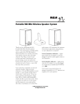 Radio Shack Speaker User's Manual