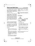 Radio Shack ROBOT LAZER BATTLE GAME 60-1192 User's Manual