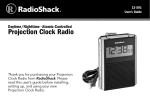Radio Shack Projection 12-591 User's Manual