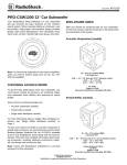 Radio Shack PRO-CSW1200 User's Manual