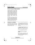 Radio Shack PA-115 User's Manual