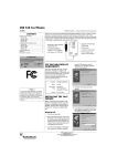 Radio Shack 25-3090 User's Manual