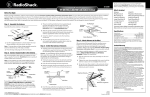 Radio Shack 15-2160 User's Manual