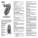 Radica Games Video Game Console Radica Lighted Tetris User's Manual