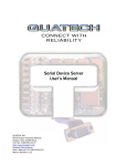 Quatech Serial Device Server User's Manual