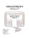 Quatech SPPXP-100 User's Manual