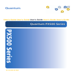 Quantum PX502 User's Guide