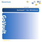 Quantum GoVault User's Guide